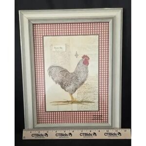 Gingham 11 x 14 Rooster Picture